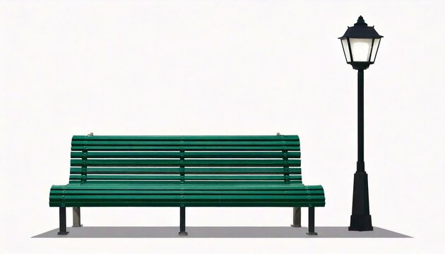 Illustration d'un banc public parisien &agrave; c&ocirc;t&eacute; d'un r&eacute;verb&egrave;re