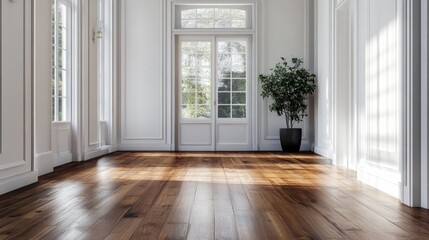 Elegant Sunlit Corridor
