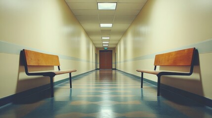 Abandoned Hospital Corridor
