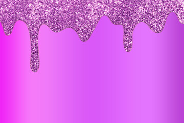 Purple dripping glitter background, Dripping Glitter Background