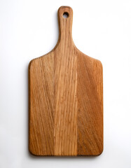 Cutting board lying down, isolated on a white background