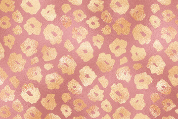 Gold and Pink Glam Glitter Animal Skin Texture Background, Animal Skin Pattern.