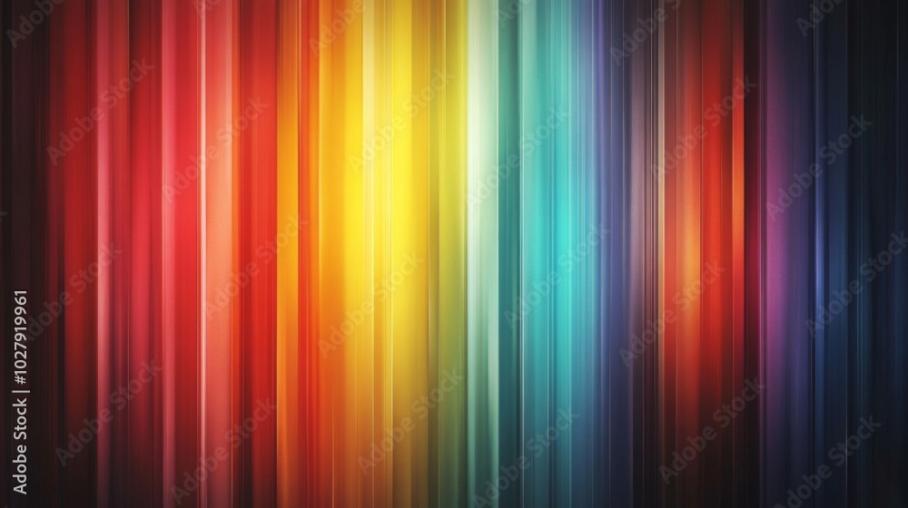 Sticker Colorful Vertical Light Spectrum