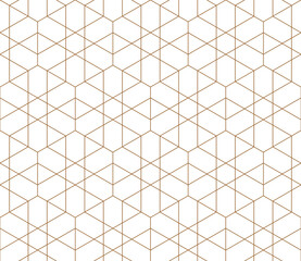 Seamless geometric pattern. Modern geometric background with hexagons.