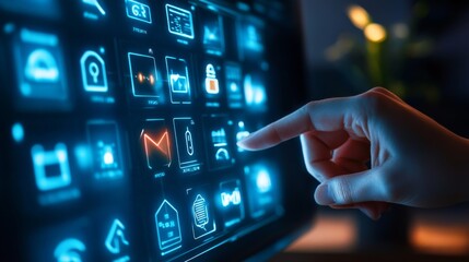 Futuristic Smart Technology Interface