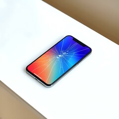 Vibrant Rainbow iPhone Background - Unique Overhead Angle