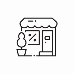 store shop icon sign vector
