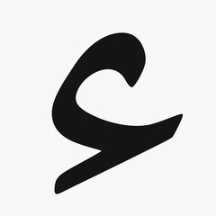 The shapes of the letter in the Arabic alphabet.