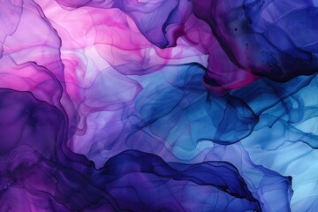 Abstract fluid art background with flowing shapes in vibrant shades of purple and pink, creating a dreamy and ethereal design Perfect for artistic and modern themes