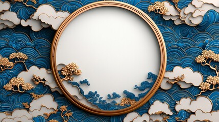 Elegant Japanese Circular Pattern Design