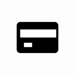 bank card solid icon sign vector