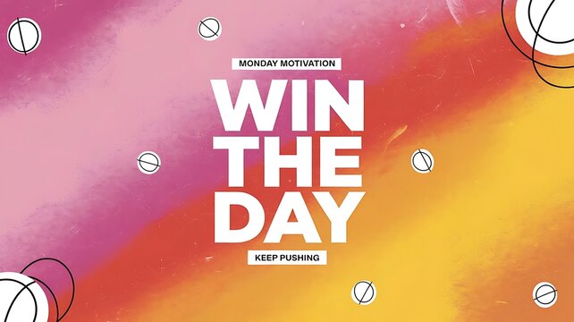 Win the Day T-shirt Design Motivational Quote, Illustartion,Typography,Banner,Poster