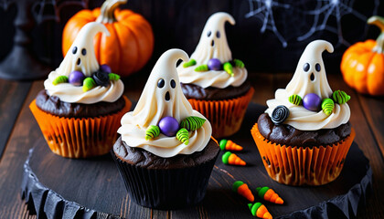 Ghost Cupcakes for a Festive Halloween Party