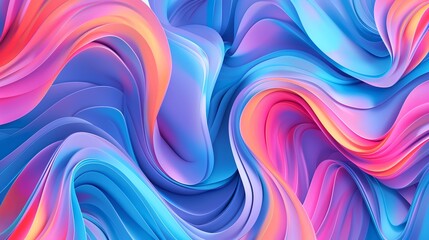 Obraz premium Abstract background with colorful waves creating a mesmerizing visual experience
