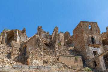 Maisons abandonnées de la ville fantôme de Craco, Italie
