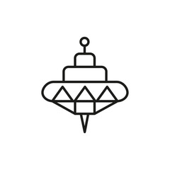 Obraz premium Baby spinning toy icon flat line symbol set.