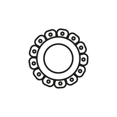 baby theether icon flat line symbol set.