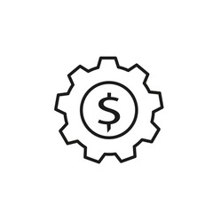 Ethical investment icon flat line symbol set.