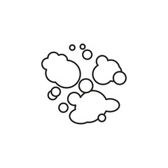 Foam icon flat line symbol set.