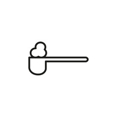 full spoon icon flat line symbol set.