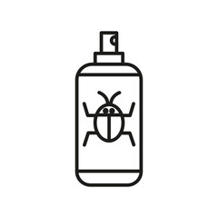 insecticide icon flat line symbol set.