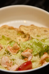 Delicious Fresh Shrimp Salad Featuring Crisp Vegetables and Tasty Cheddar for a Gourmet Experience