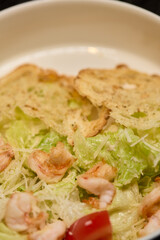 Delicious Fresh Shrimp Salad Featuring Crisp Vegetables and Tasty Cheddar for a Gourmet Experience