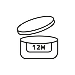 PERIOD AFTER OPENING flat line symbol set.