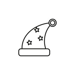 sleeping hat icon flat line symbol set.