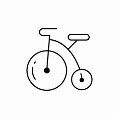 retro bike icon sign vector