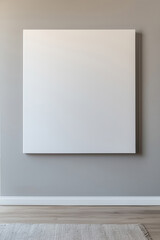 Mock up frame on the wall in a modern luxury minimalist living room