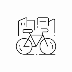 urban bike icon sign vector