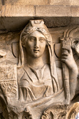 Naklejka premium Exterior details of the former church of Saints Felix and Regolo in Pisa