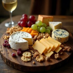 cheese and grapes