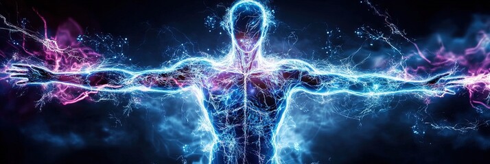 healing aura and metaphysical energy concept with karmic chakras