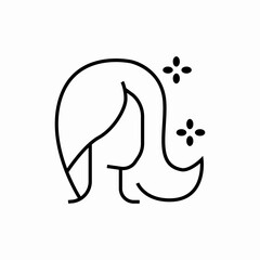 beautiful woman icon sign vector