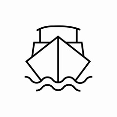 cargo ship icon sign vector