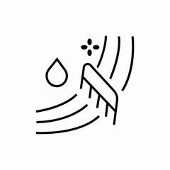 comb wet hair icon sign vector
