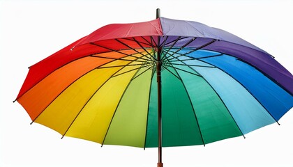 colorful umbrella isolated on white background
