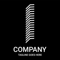 Minimalist design for the number 1 logo. Suitable for companies, gamers, or designs for t-shirts, mugs, hats, etc. This design also looks aesthetic, pro, sporty, unique, and of course very cool.