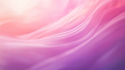 Fototapeta premium Abstract background with soft, flowing lines in pink, purple, and white, creating a dreamy and ethereal feel.