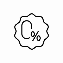 discount label icon sign vector