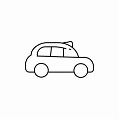 toy car icon sign vector
