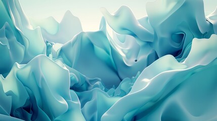 Obraz premium Abstract background with flowing blue shapes creating a modern and elegant design