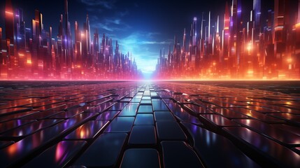 Obraz premium Ultra futurist tech abstract background.