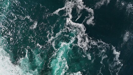 Above the Ocean Waves,  Ocean's Embrace, Ocean Depths from Above, Waves from the Sky, Waves