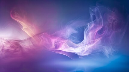 Colorful abstract background with a wavy pattern resembling smoke