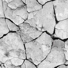 seamless concrete texture with cracked and pitted surface