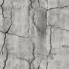 Obraz premium seamless concrete texture with deep cracks and rough surface