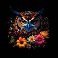 Vigilant Owl in Bloom